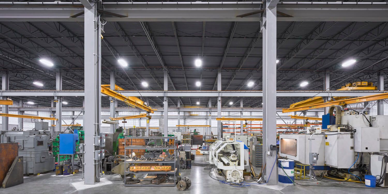 Interior of manufacturing facility