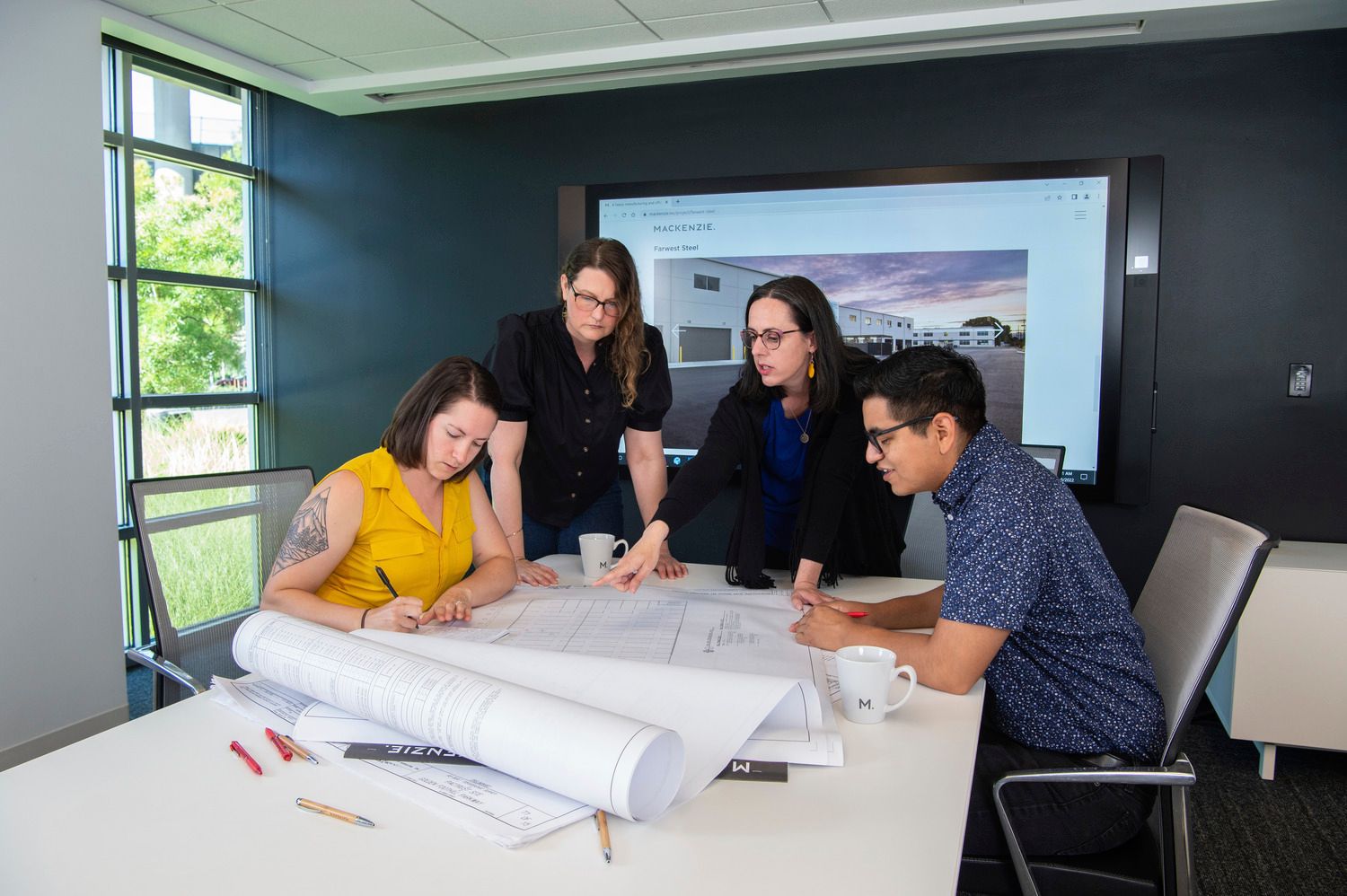Architects collaborating